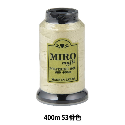 缝纫机线 “ Milo Multi Rock缝纫机线 80th 400m卷53颜色]