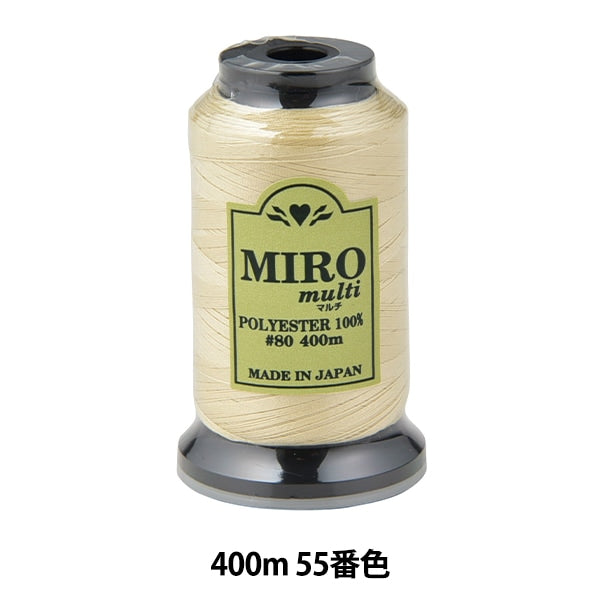 缝纫机线 “ Milo Multi Rock缝纫机线 80th 400m卷55颜色]