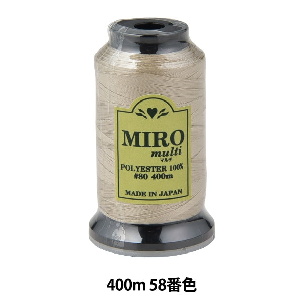 缝纫机线 “ Milo Multi Rock缝纫机线 80th 400m卷58颜色]