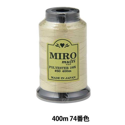缝纫机线 “ Milo Multi Rock缝纫机线 80th 400m卷74颜色]