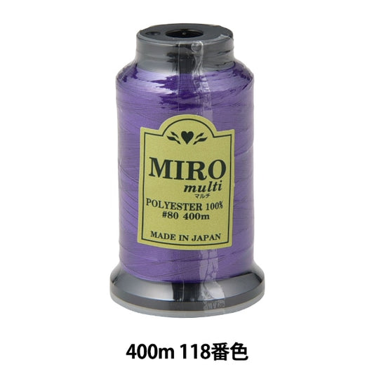 缝纫机线 “ Milo Multi Rock缝纫机线 80th 400m卷118颜色”