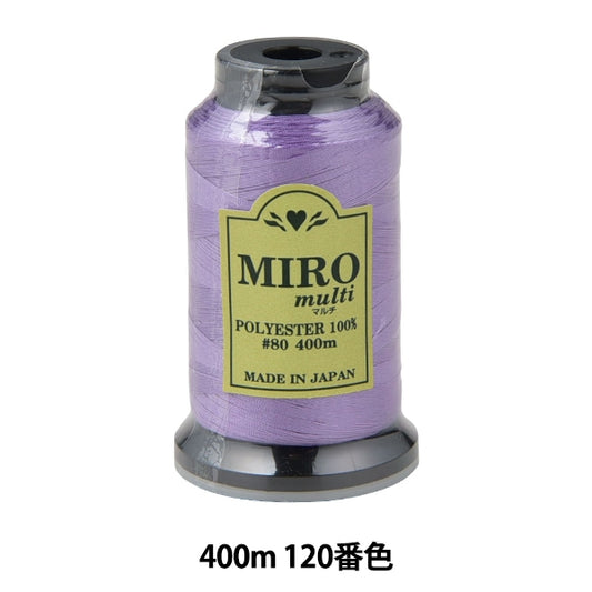 缝纫机线 “ Milo Multi Rock缝纫机线 80th 400m卷120颜色]