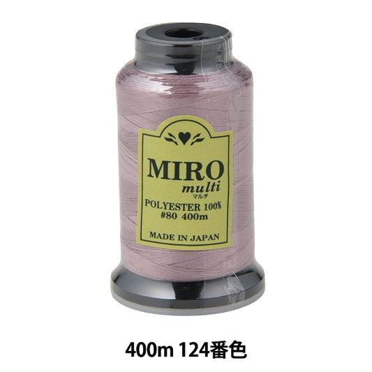 缝纫机线 “ Milo Multi Rock缝纫机线 80th 400m卷124颜色]