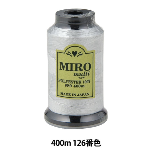 缝纫机线 “ Milo Multi Rock缝纫机线 80th 400m卷126颜色]