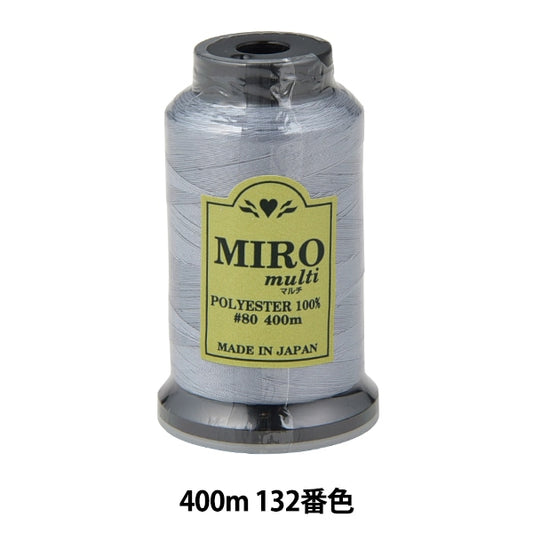 缝纫机线 “ Milo Multi Rock缝纫机线 80th 400m卷132颜色]