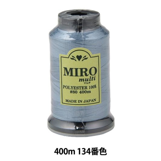 缝纫机线 “ Milo Multi Rock缝纫机线 80th 400m卷134颜色]