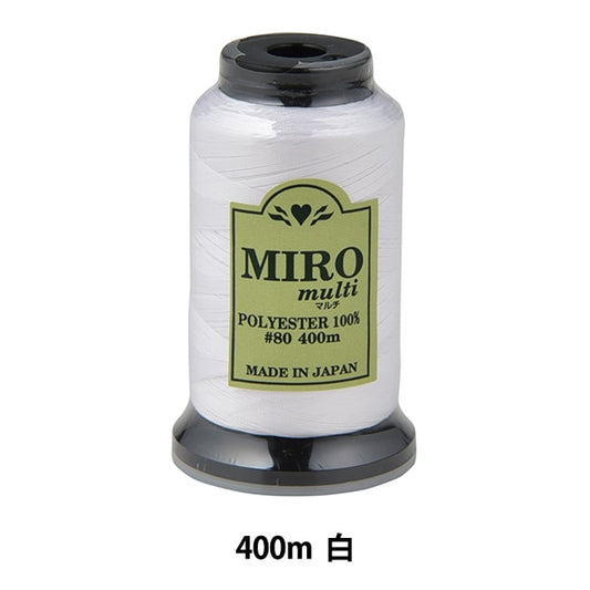 缝纫机线 “ Milo Multi Rock缝纫机线 80th 400m卷白色”