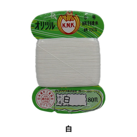 手-Seewn线程“ Orizuru地面缝线线＃40m 80m卡缠绕白色” kanagawa