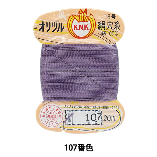 手-Sewn线程“ Orizuru丝绸孔线16（＃8）20m卡卷107颜色” kanagawa
