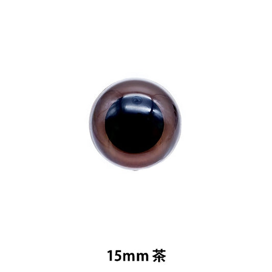 Handicraft part "B button type light tea 15mm 4 pieces B1-JA (A04)"