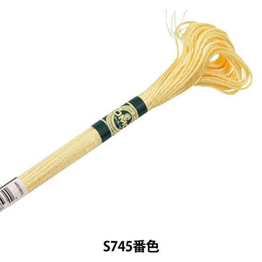 绣花线“ DMC缎纱S745颜色” DMC Dewhm Sea