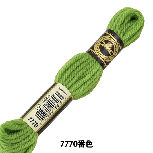 绣花线“ DMC第4号刺绣线挂毯羊毛7770颜色” DMC饮食