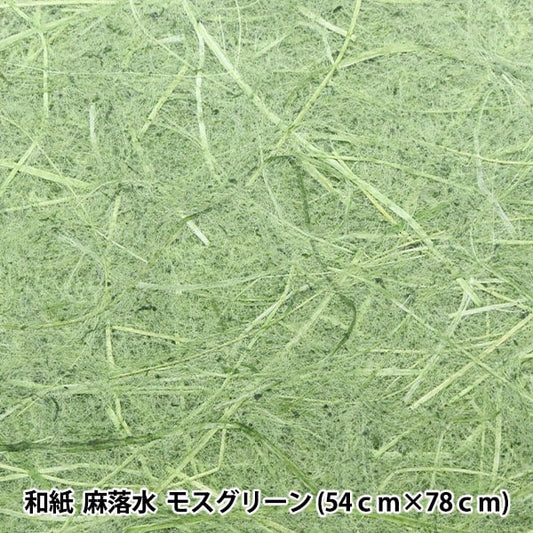 Japanese paper "Asamadi water moss green"