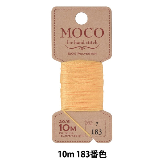 手-Seewn线程“ Moco Stitch Thread 10m 183th颜色” Fujix Fujix