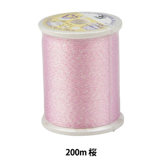 缝纫机线 “ la脚针迹珍珠＃50 200m樱花”卡纳那川