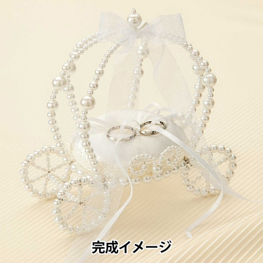 婚禮手工藝品套件“戒指枕頭托架類型白色WW-119” Panami Panami takagi Fiber