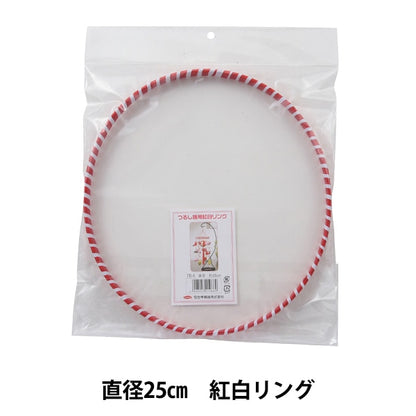 手工艺材料“ Tsurushi Hina红色和白环25厘米TR-8” Panami Panami takagi纤维