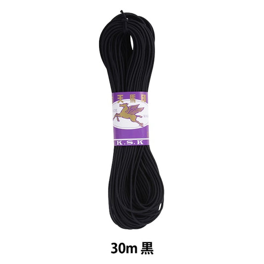 Elastic cord "Woolley Color Goom 30m Black" KintenMa Kinenma