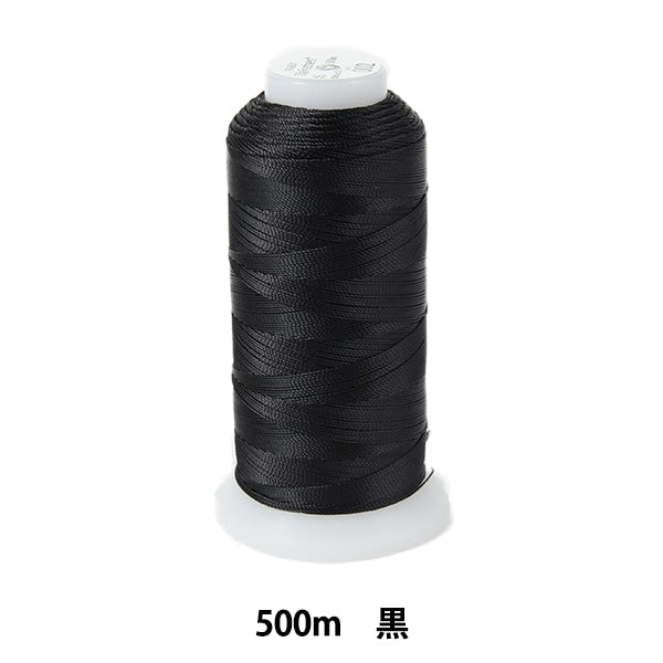 缝纫机线 “ Diichather Tetron缝纫机线 ＃5 500m黑色] Daikoku丝绸