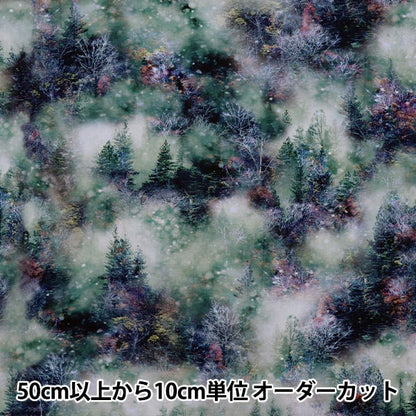 [From quantity 5] Fabric "Inkjet Print Vilisian P4355-309" USA cotton