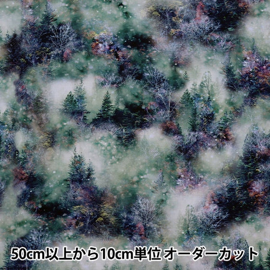 [From quantity 5] Fabric "Inkjet Print Vilisian P4355-309" USA cotton