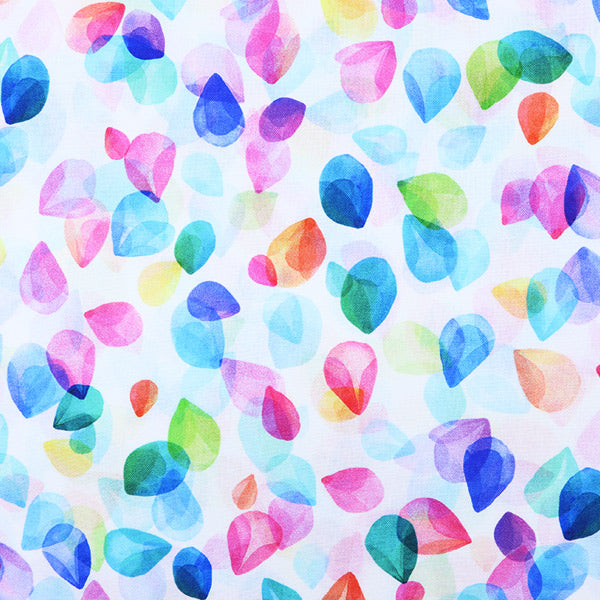 [From quantity 5] Fabric "Inkjet print flower S4817-448" USA cotton