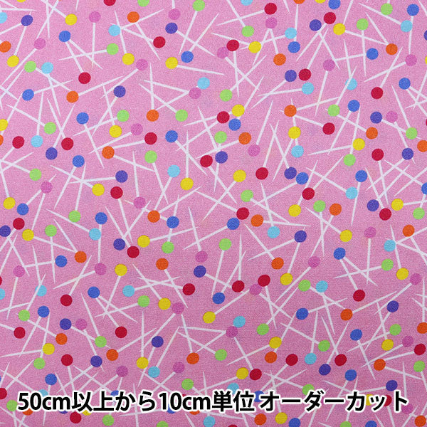 [From quantity 5] Fabric "Inkjet print pin 9953-01" USA cotton