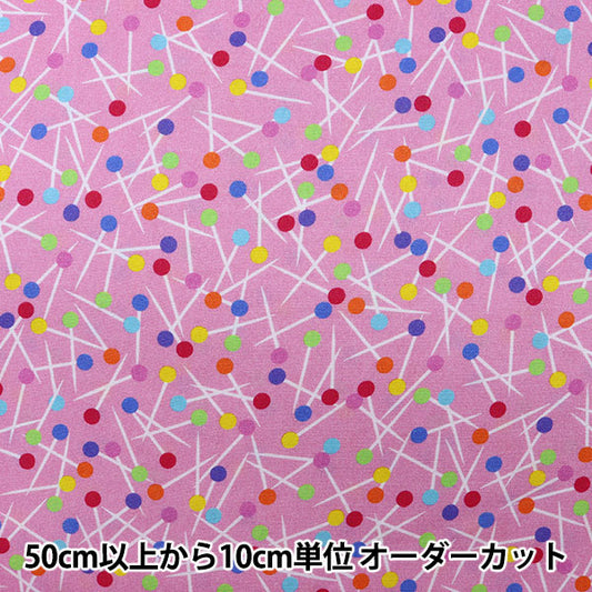 [From quantity 5] Fabric "Inkjet print pin 9953-01" USA cotton
