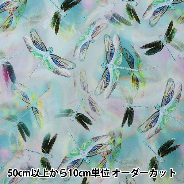 [来自数量5] 织物 “喷墨印刷蜻蜓T4905-135”