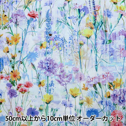 [来自数量5] 织物 “喷墨印刷花园T4906-145”