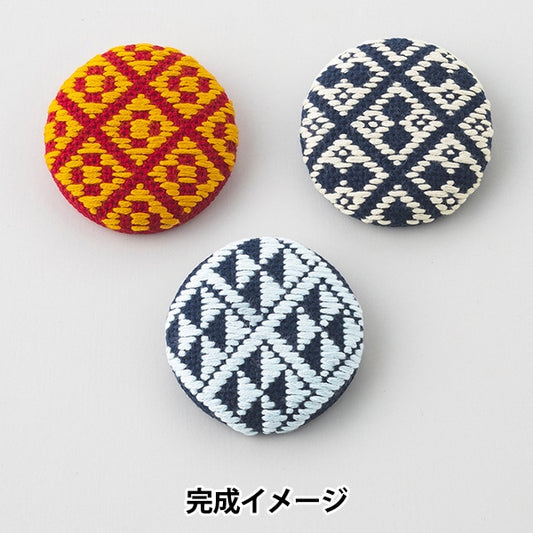 Embroidery kit "Kogin stabbed round broochkon 3 sets kogin 104"Olympus