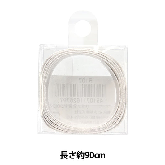 リボン 『リボン SNOW柄 約10mm幅×約90cm巻き ホワイト R107』大前