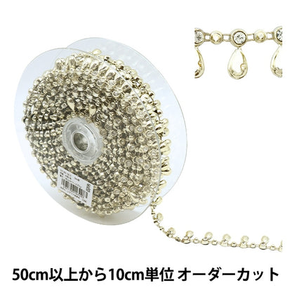 [From quantity 5] HandicraftTrim "imitationTrim Width about 1.8cm Shizuku Gold GY-43-18-3]