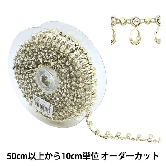 [From quantity 5] HandicraftTrim "imitationTrim Width about 1.8cm Shizuku Gold GY-43-18-3]