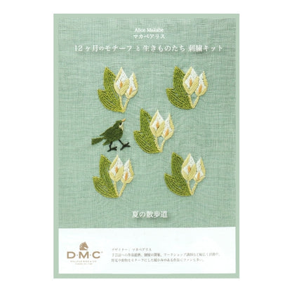 Embroidery kit "Macabearis 12 months motif and creatures July summer promenade JPT57" DMC DM Sea