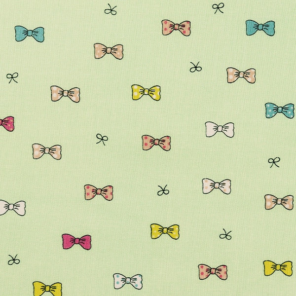 [From quantity 5] Fabric "Antibacterial and deodorantSheeting PETIT Ribbon Mint PTC1121-4-C]