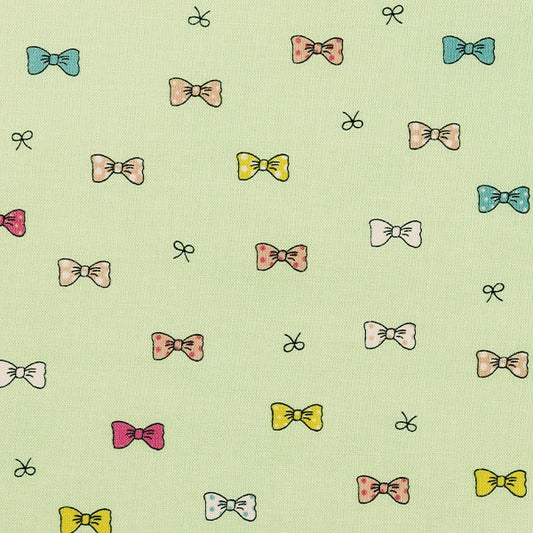 [From quantity 5] Fabric "Antibacterial and deodorantSheeting PETIT Ribbon Mint PTC1121-4-C]