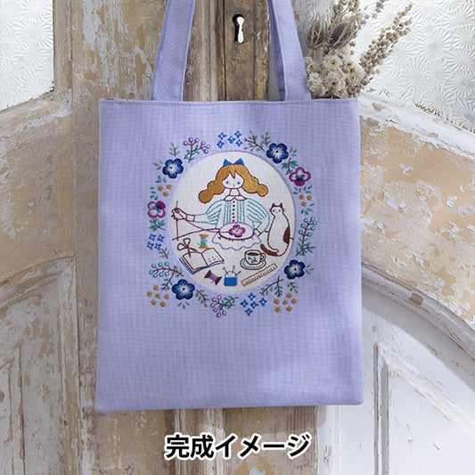 Embroidery kit "Hana and My Story Mini Tote 542116" Lecien Lecien COSMO Cosmo