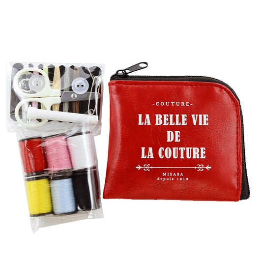 Sewing set sewing set "La Belle Vie DE LA COUTURE Sewing Kit Red 8206" MISASA Misasa