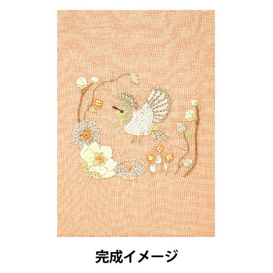 Embroidery kit "CHICCHI An animal living in the forest 12 months of wealthy flowers JPT65" DMC DM Sea