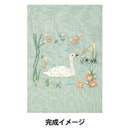Embroidery kit "Chicchi Animals living in the Forest 12 months of Swan's Secret Lake JPT67" DMC DMSI