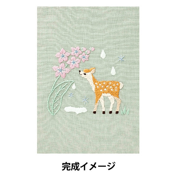 Embroidery kit "Chicchi Animals living in the forest 12 months after the rain and the scent of flowers.