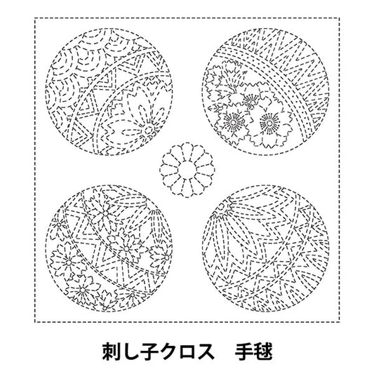 Embroidery Fabric 『SashikoCross SC 2021 Temari 04W]