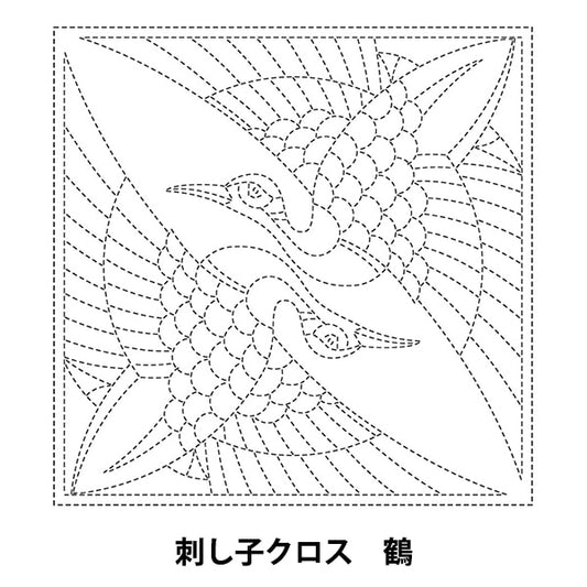 Embroidery Fabric 『SashikoCross SC 2021 Crane 14W]
