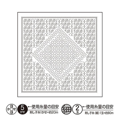 Embroidery Fabric "Hanabin cloth Pack Sakura White H-1107" Olympus