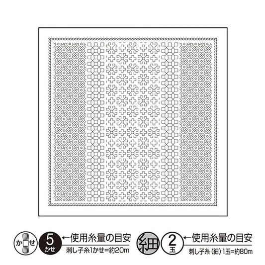 Embroidery Fabric "Hanachi cloth cloth pack daisy white H-1108" Olympus