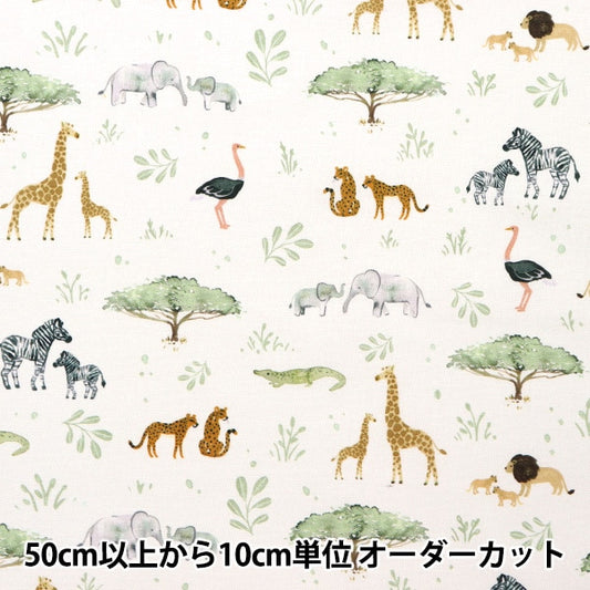[From quantity 5] Fabric "USA cotton DEARSTELLA Let's Get DCJ2147-WHITE"