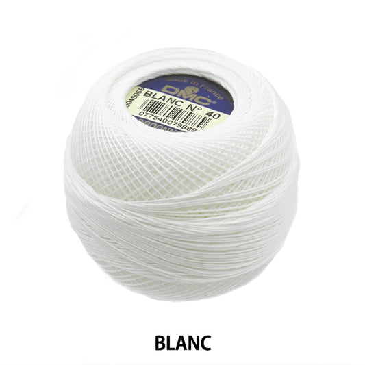 钩编线 “ Cordone Special＃40 20G Blanc” DMC Dewems