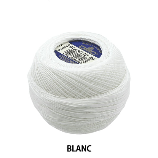 钩编线 “ Cordone Special＃60 20G Blanc” DMC Dewems