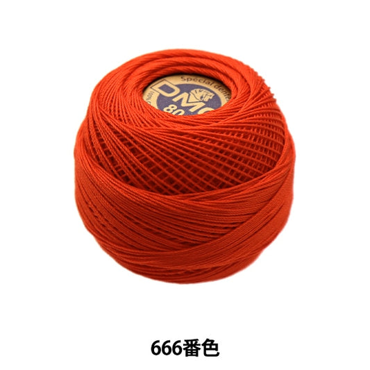 钩编线 “特殊Dantel＃80 5G 666颜色” DMC Dewems